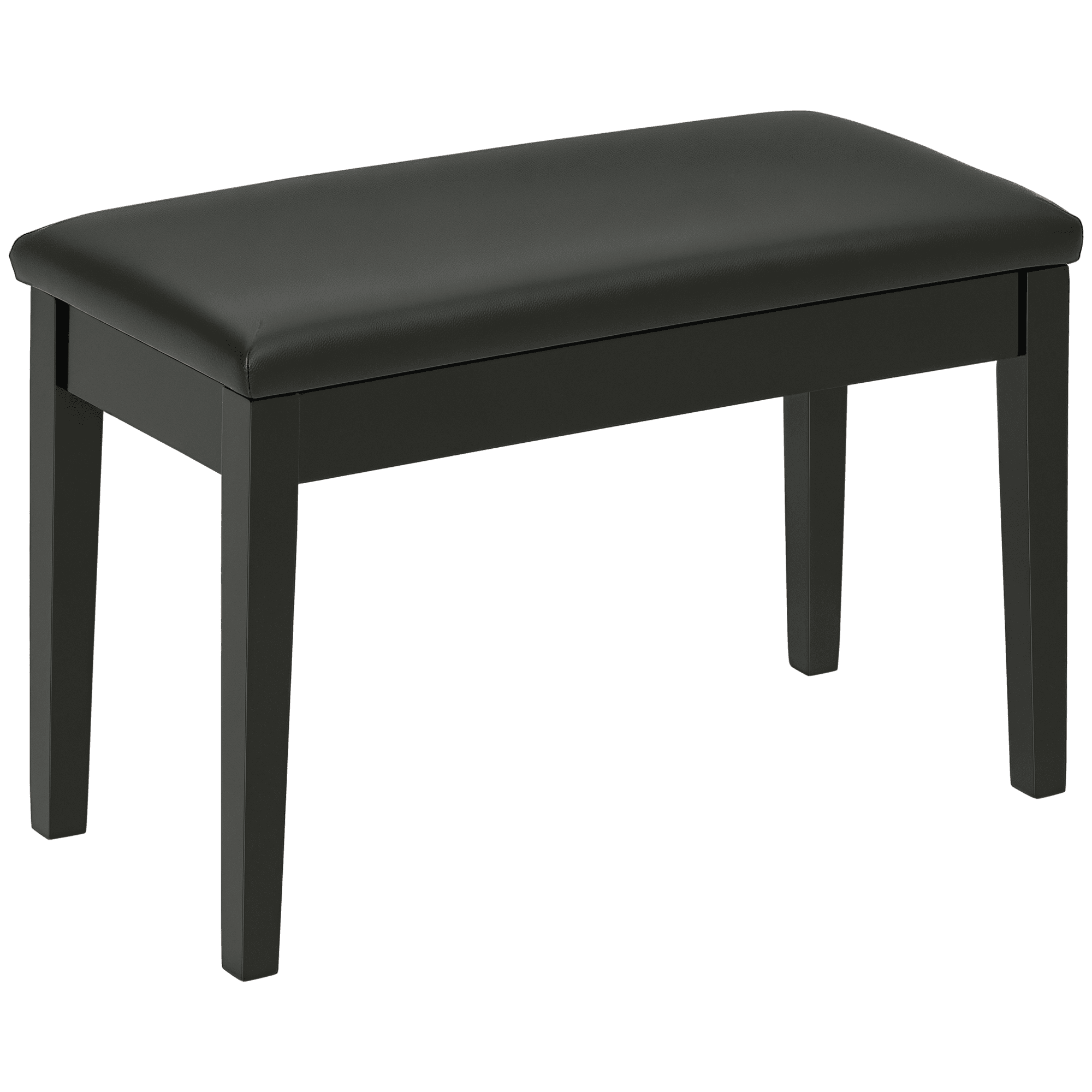 HOMCOM tabouret de piano, pour piano orgue, avec assise rembourrée pieds revêtement synthétique 75x35x49 noir Aosom France