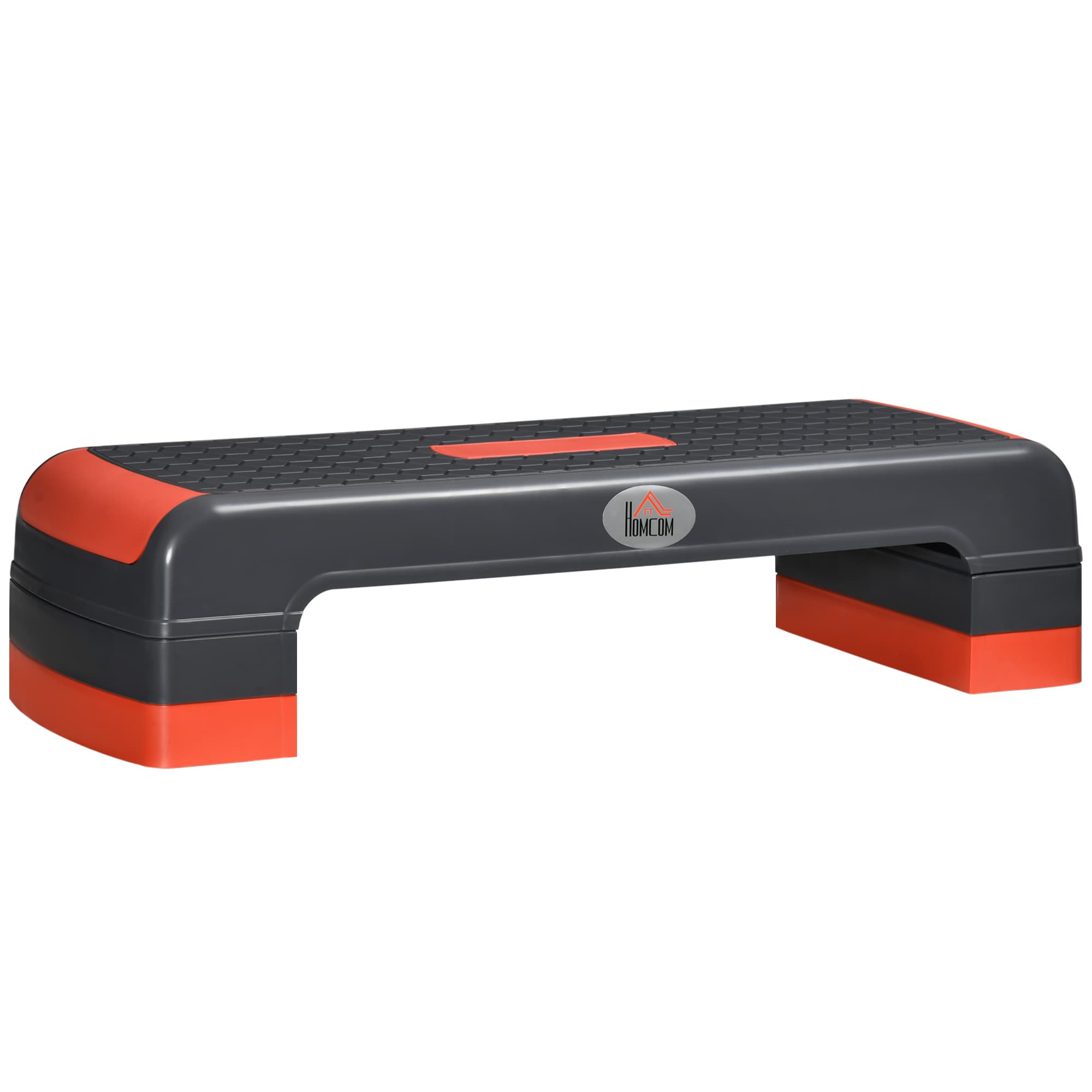 HOMCOM Stepper aérobic fitness hauteur réglable 3 niveaux surface antidérapante 78 x 28 x 20 cm noir et bleu