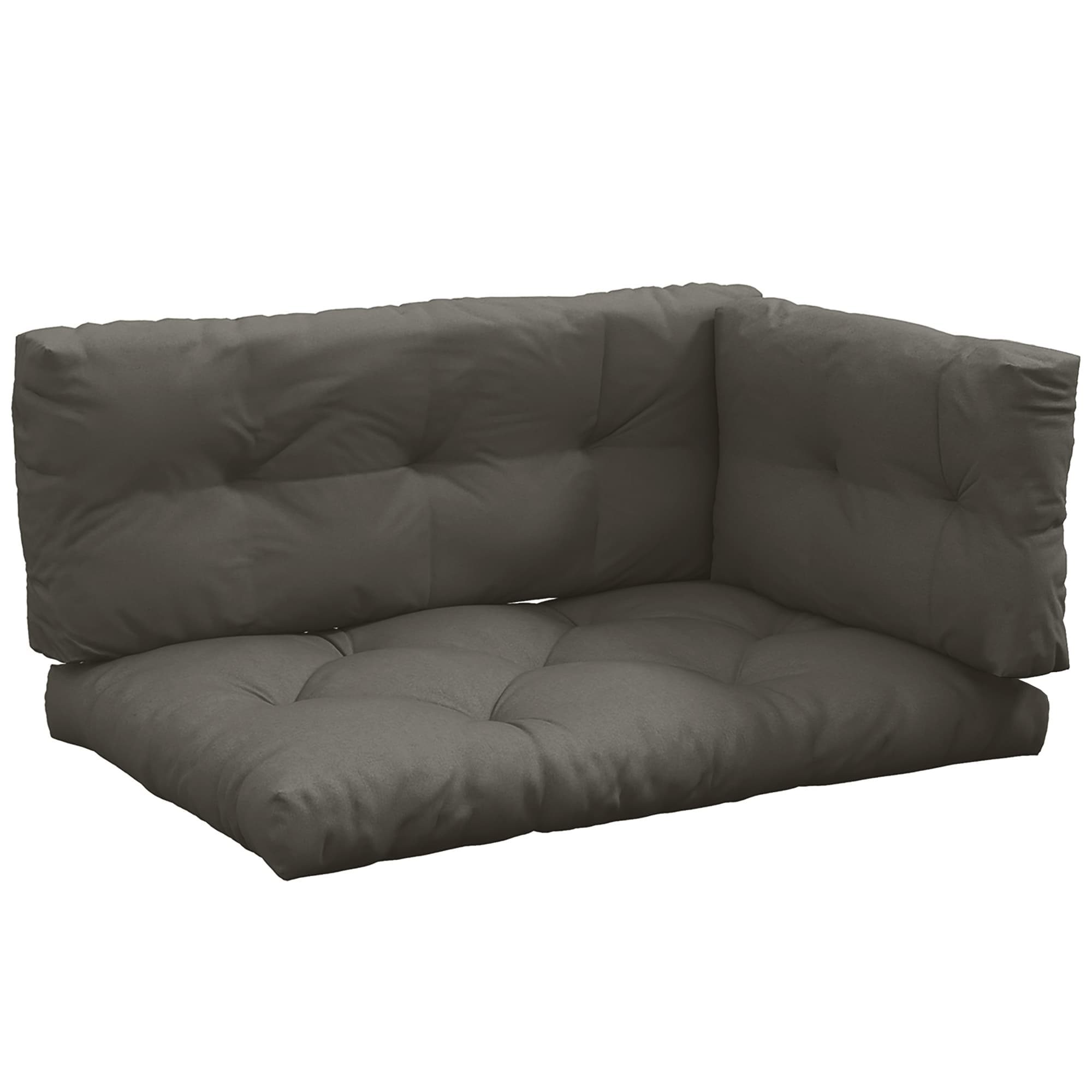 Outsunny Trio Coussins Polyester Confortables pour Canapé Extérieur Banquette de Jardin Aosom France