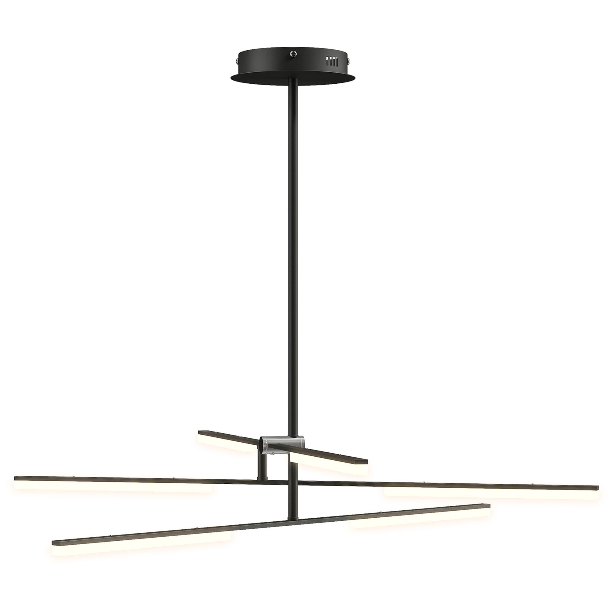 HOMCOM Suspension LED Moderne Ø100x79 cm avec Écran en Acrylique Angle de Lumière Ajustable pour Salon Chambre ou Cuisine