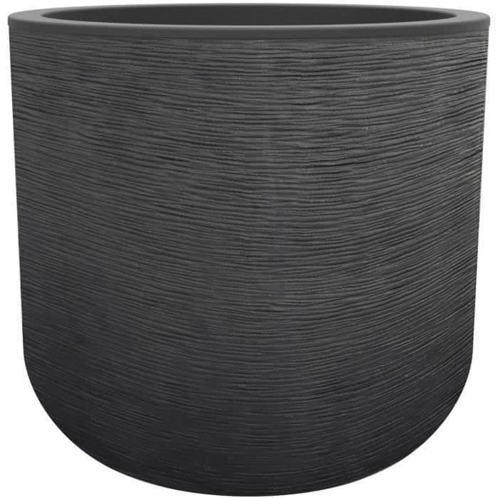 EDA Pot rond GRAPHIT UP - 32,5 L - Ø 38,5 cm x H 36,8 cm - Gris anthracite