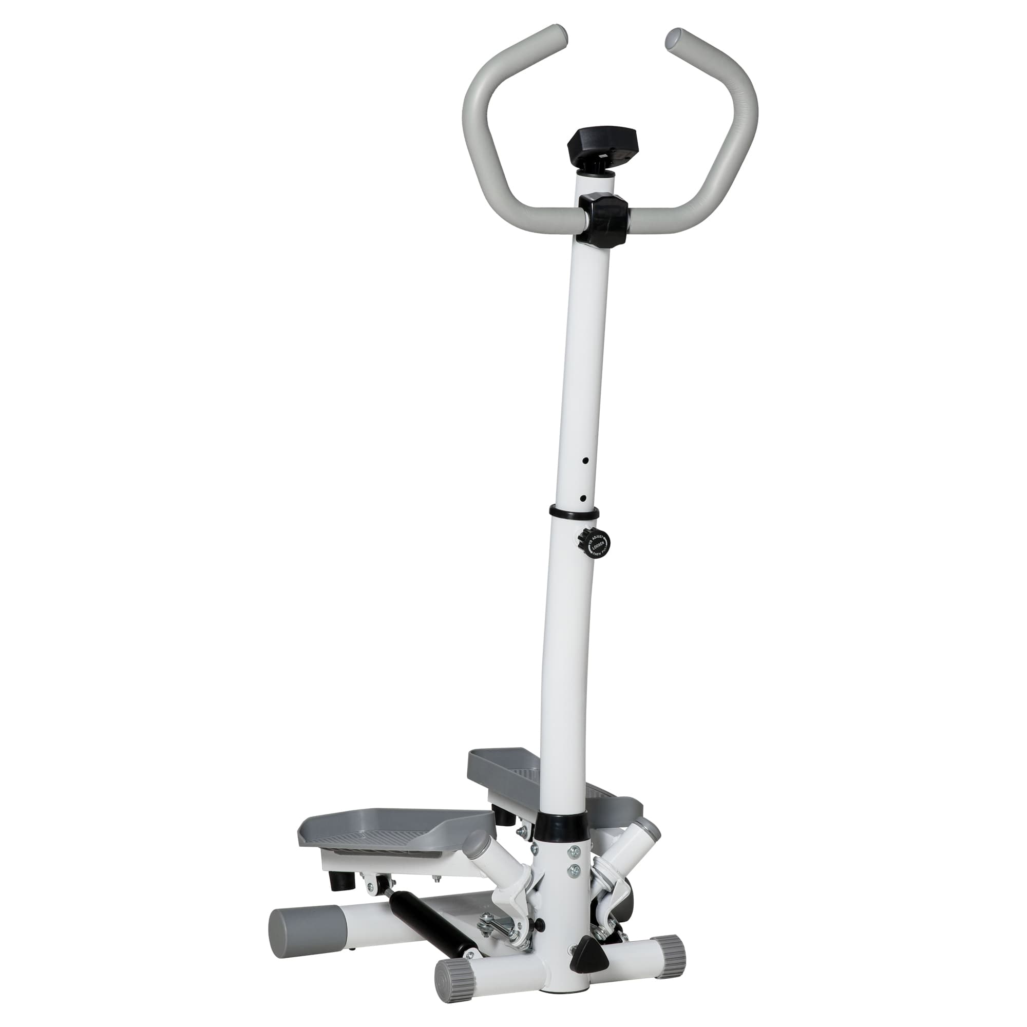 HOMCOM Stepper Entraîneur à Domicile avec Écran LCD Vitesse Réglable Métal ABS 55 x 53 x 118-128 cm