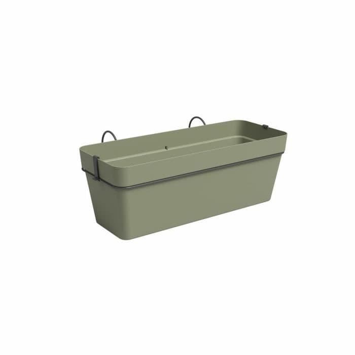 Jardiniere CAPRI RE KIT - Plastique - Vert cendré - Rectangulaire - L50,2 x P28,5 x H20 cm - ARTEVASI