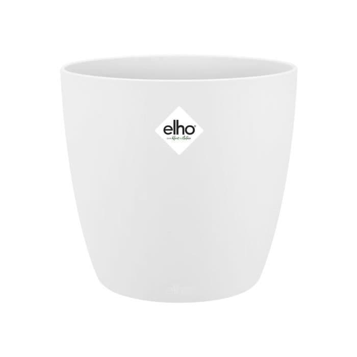 ELHO Pot de fleurs BRUSSELS rond - Ø 29.5 x H 27.1 cm - Blanc