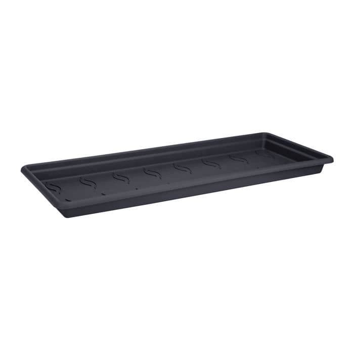 ELHO Soucoupe Jardiniere Green Basic XXL - L 32,9 x l72.2 x H 5.8 cm - Noir - Plastique