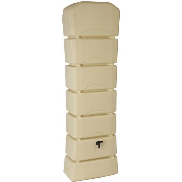 Récupérateur d'eau LATITUDE - Plastique - Beige - Rectangulaire - 35 x 60 x H190 cm - 300L - BELLI