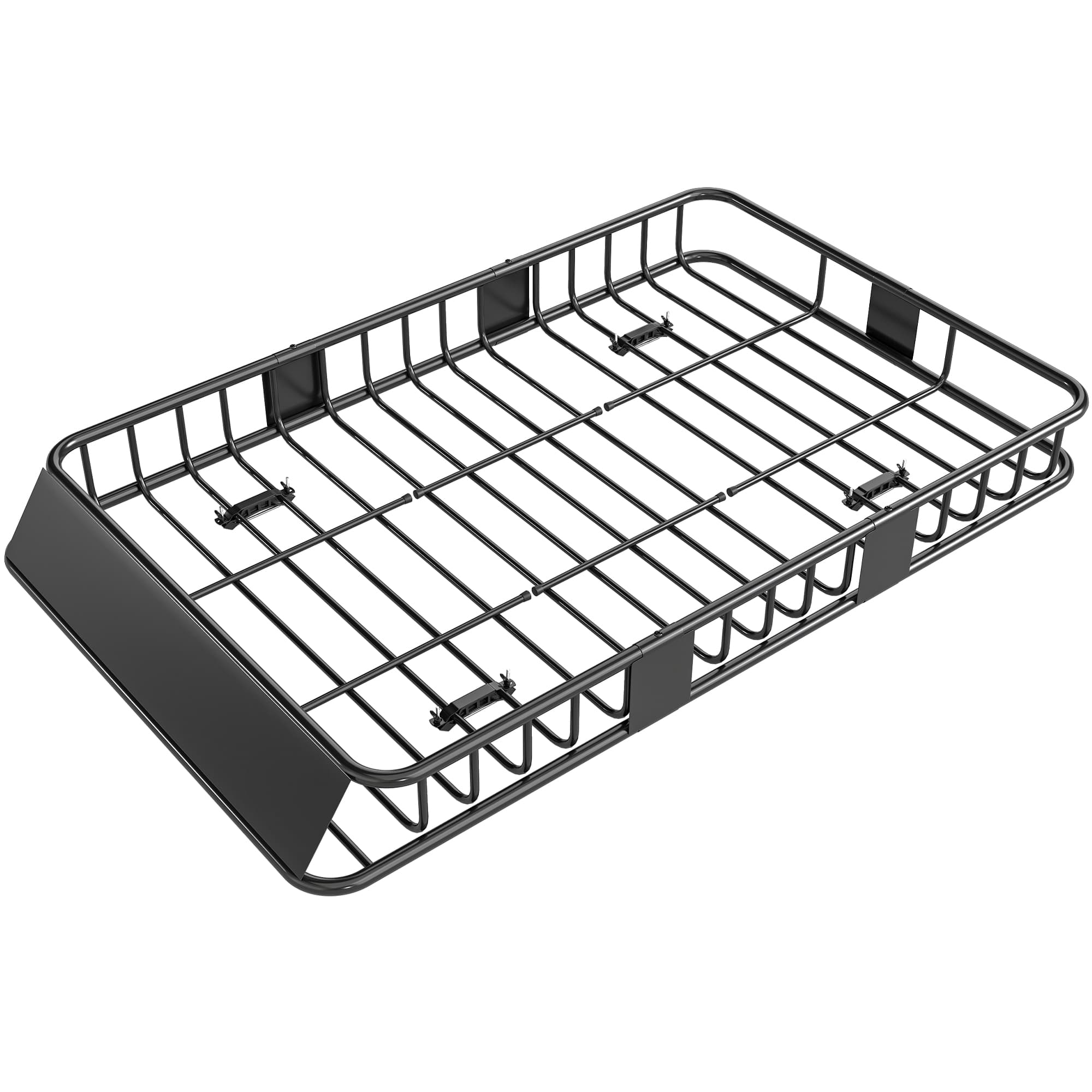HOMCOM Porte-bagages Galerie de toit pour voiture en métal réglable en longueur de 109 à 162L cm Charge max 100kg