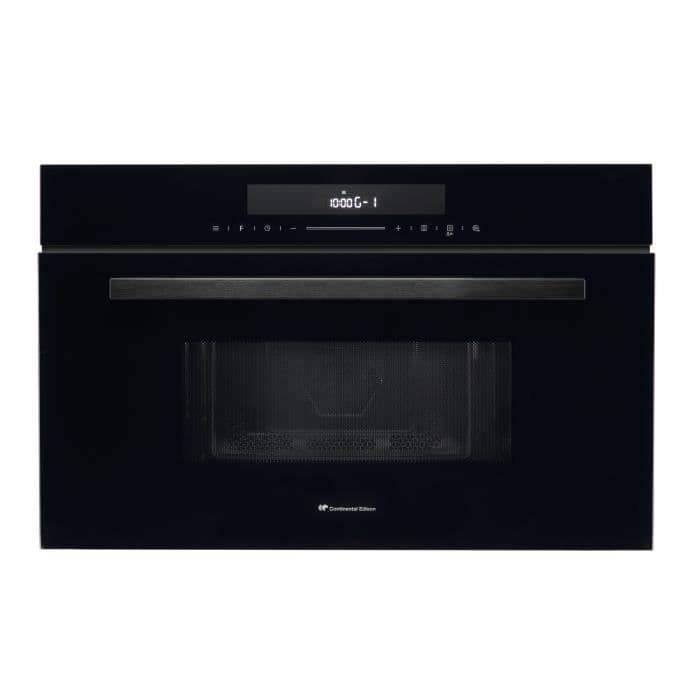 Four a micro-ondes encastrable - CONTINENTAL EDISON - 1450 W - 34 L -Combiné Gril - CEMO34CEB3 - 59,5 x 38,3 x 49,2 cm - Noir