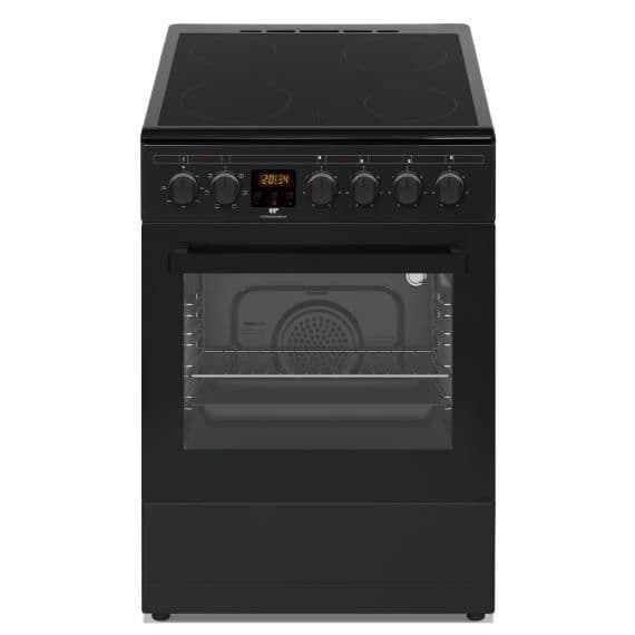 Cuisiniere vitrocéramique CONTINENTAL EDISON CECV50FCB - 4 feux - L49.5 x H82.7 xP58 cm - Noir