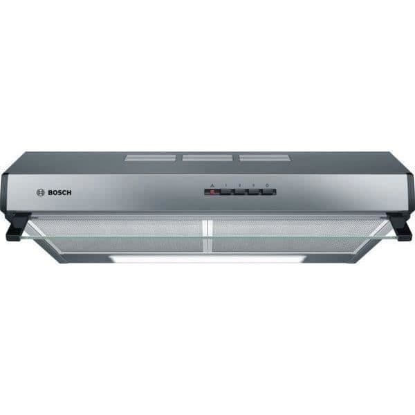 Hotte classique murale BOSCH DUL63CC50 - L 60 cm - Inox - Evacuation / Recyclage - 350 m3 air/h max en évacuation - 72 dB