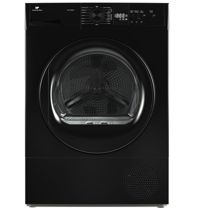 Seche-linge pompe a chaleur CONTINENTAL EDISON CESL10PCB2 - 10 kg - 60 cm - Classe E - Noir