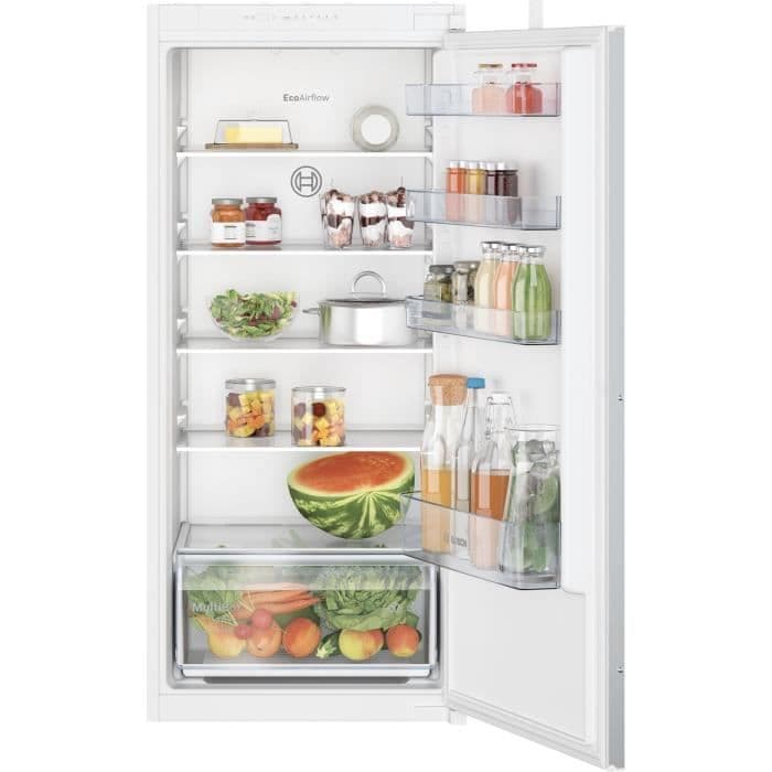 Réfrigérateur - BOSCH - SER2 KIR41NSE0 - 1 porte - Encastrable - 204 L - L54,10 x P54,80 x H122,10 cm - Blanc