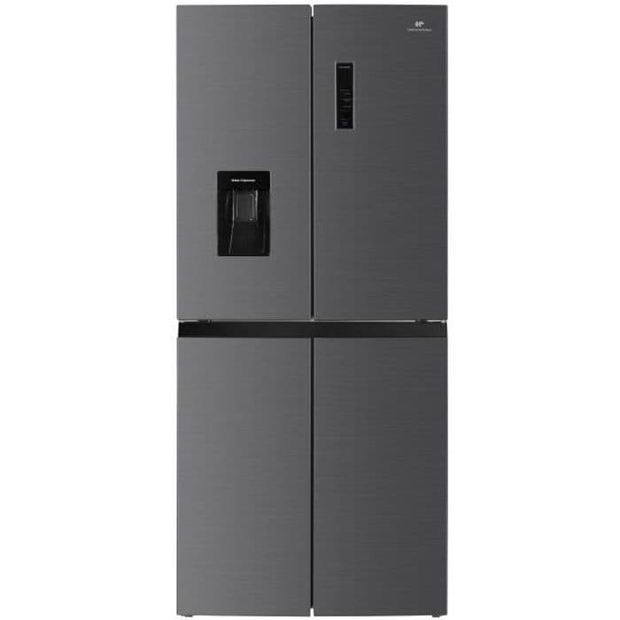 Réfrigérateur Continental Edison - CERA4D464IX - multi portes - 464L - Total No Frost (Sans givre)- L79 cm x H 180 cm - Inox