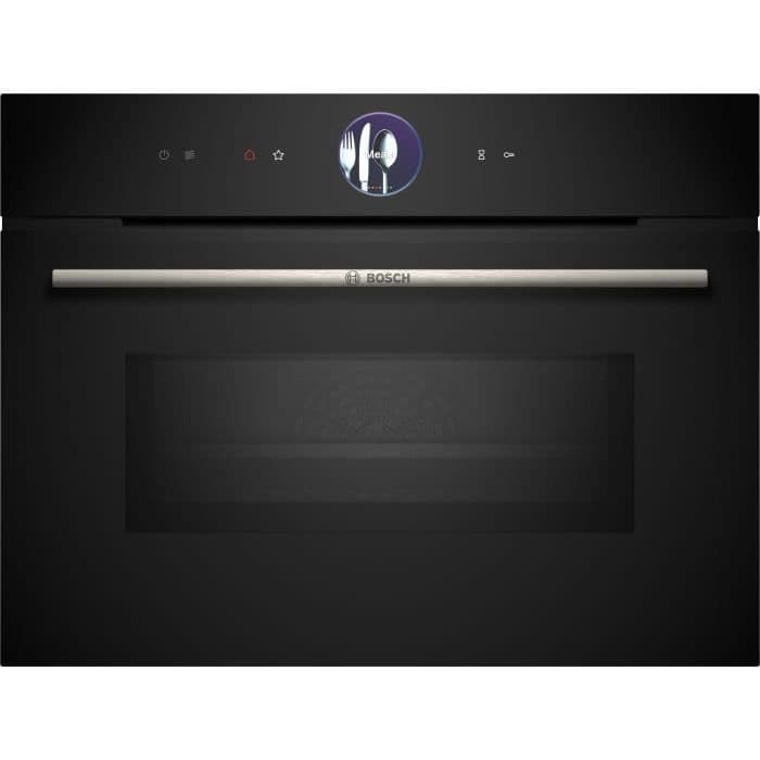 Four combiné micro-ondes encastrable BOSCH SER8 - CMG7761B1 - Noir - 45 L - 20 modes de cuisson