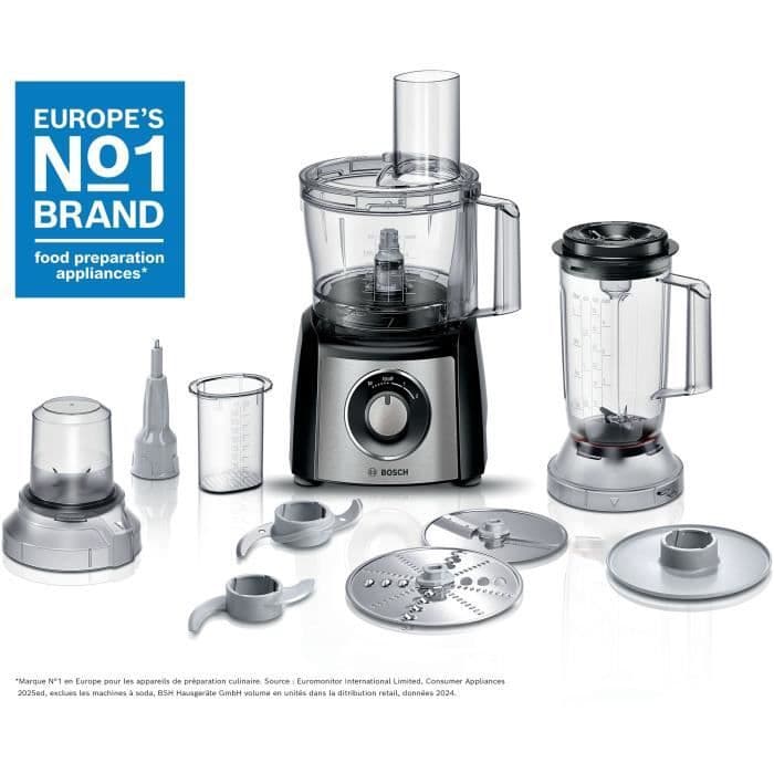 Robot multifonctions BOSCH MULTI TALENT MCM3501M - Noir et inox