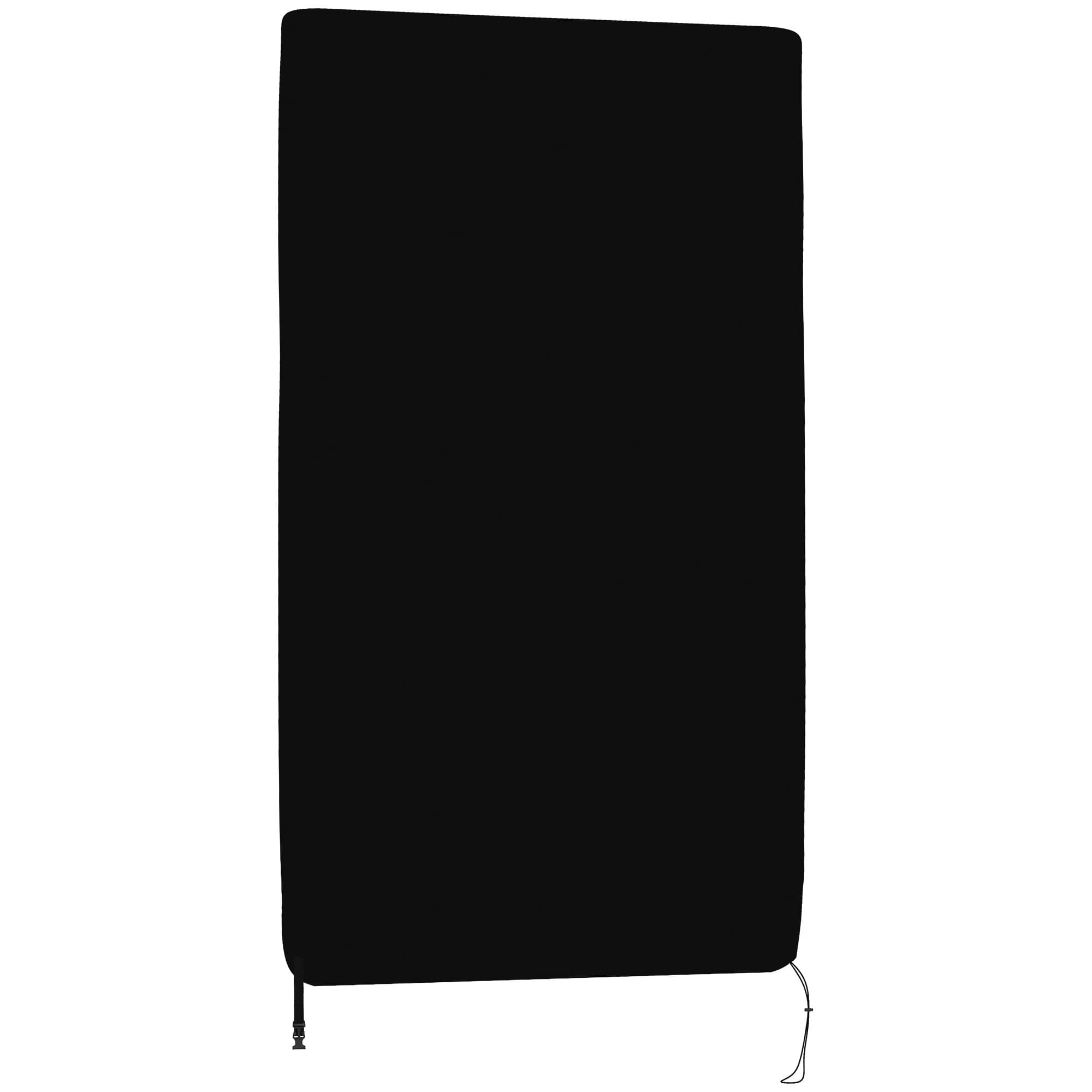 SPORTNOW Housse de table de tennis de table ping-pong avec fermeture éclair anti-UV et housse imperméable Noir
