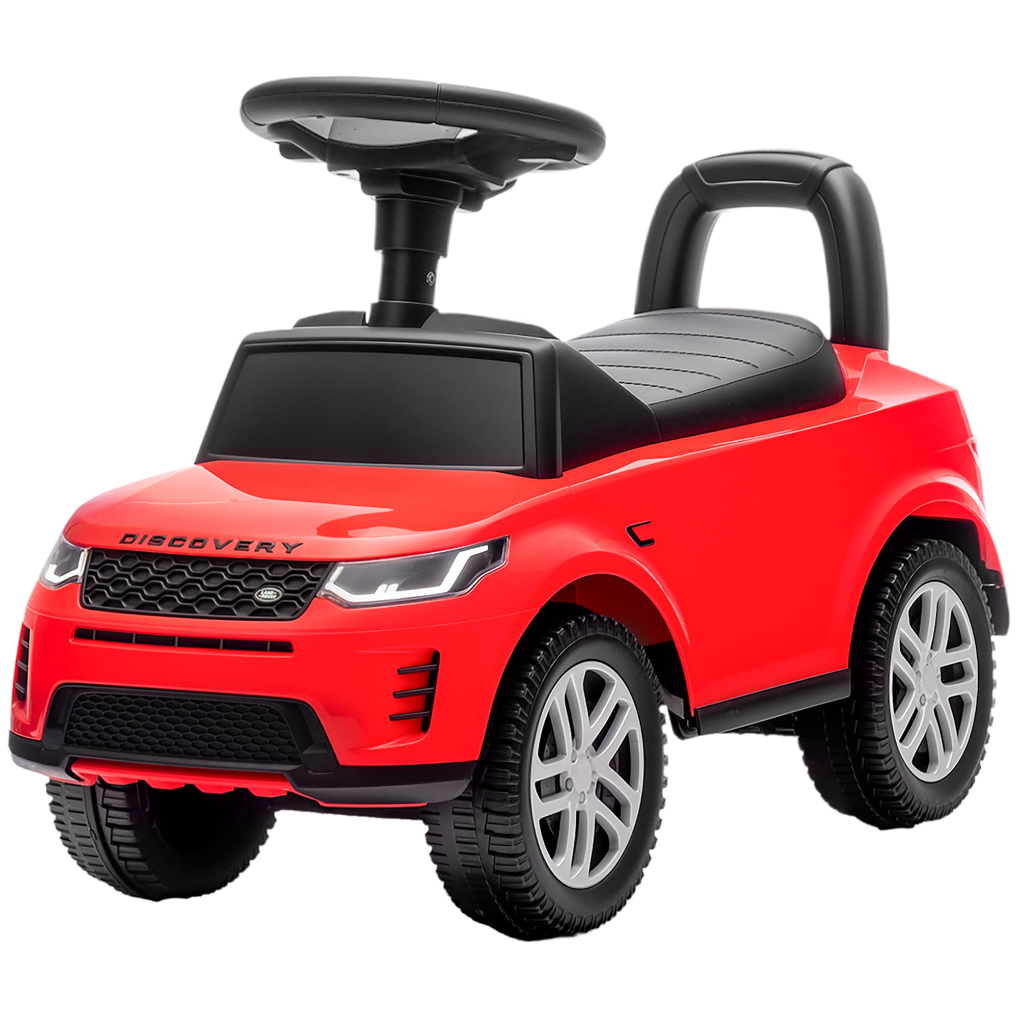 AIYAPLAY Voiture porteur sous licence Land Rover pour enfants 18-36 mois avec rangement klaxon sons de moteur Rouge