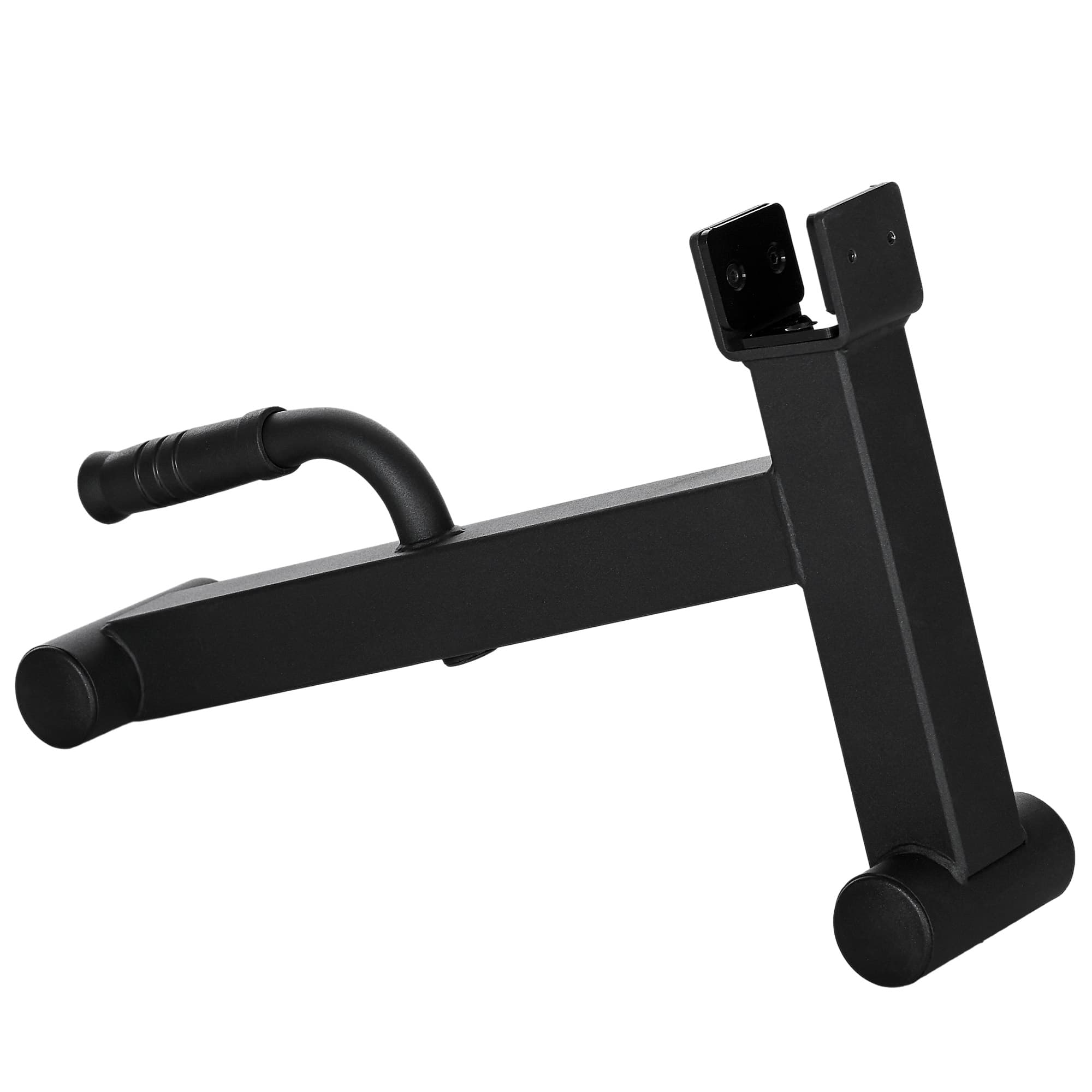 SPORTNOW Cric d'haltères supports de barbell en acier avec poignée antidérapante pour musculation à domicile charge max. 200kg