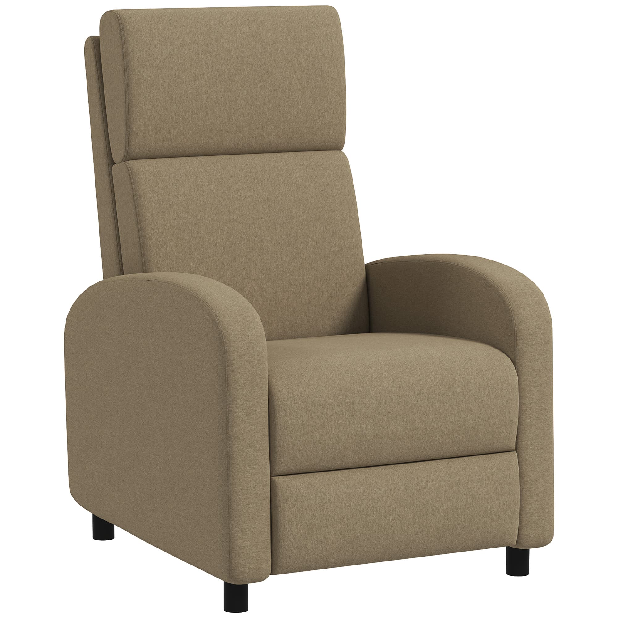 HOMCOM Fauteuil relax fauteuil inclinable salon fauteuil de relaxation - dossier réglable jusqu'à 160° repose-pieds intégré