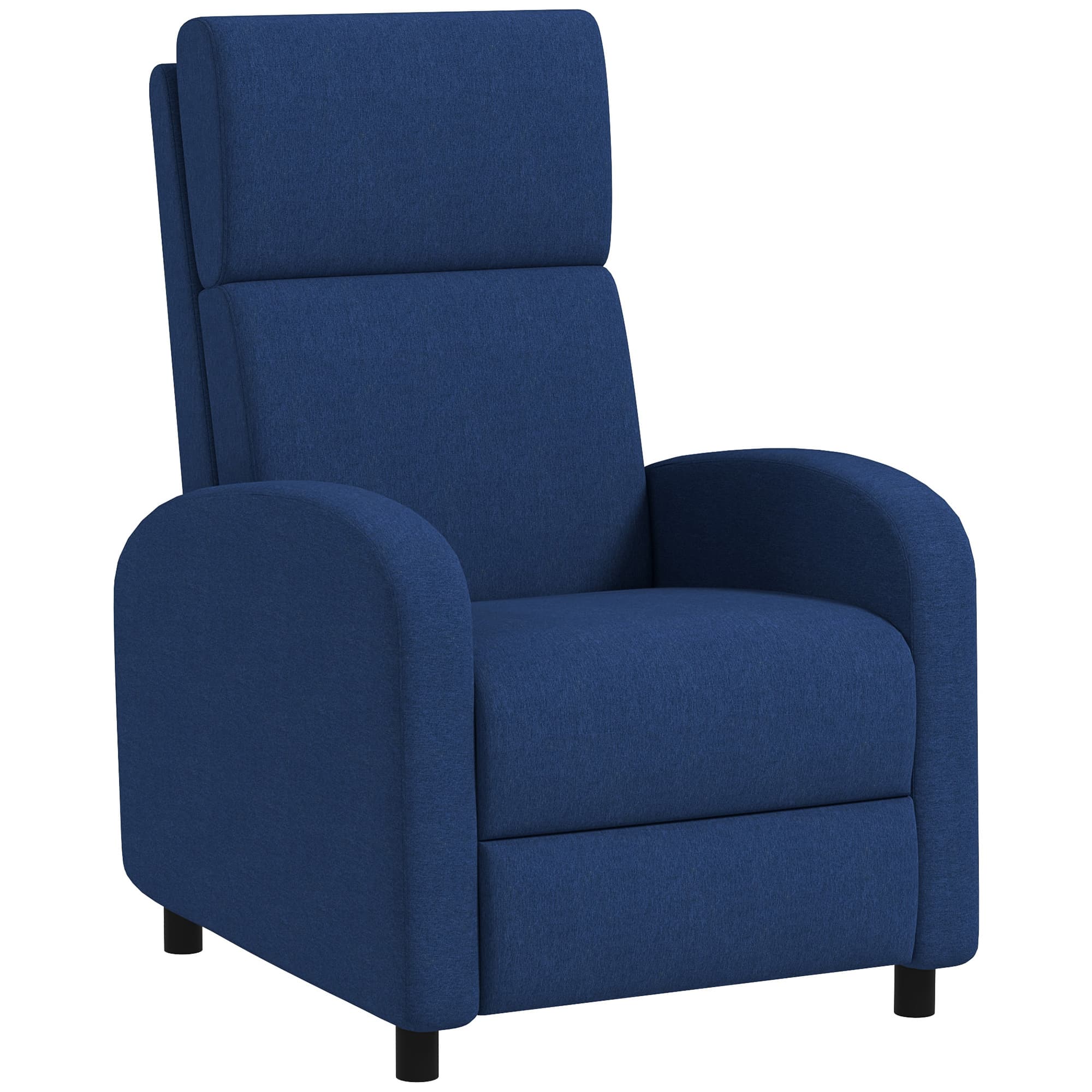 HOMCOM Fauteuil relax fauteuil inclinable salon fauteuil de relaxation - dossier réglable jusqu'à 160° repose-pieds intégré
