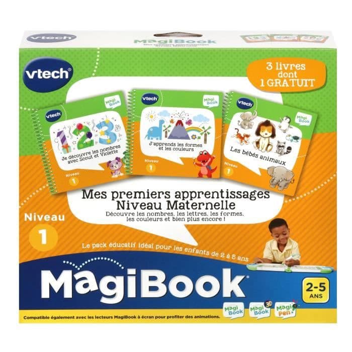 VTECH - Livre Interactif Magibook - Mes Apprentissages Niveau Maternelle