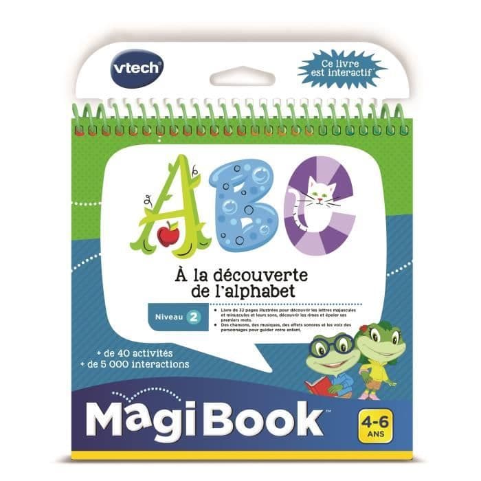 VTECH - Livre Interactif Magibook - ABC, a La Découverte De L'Alphabet