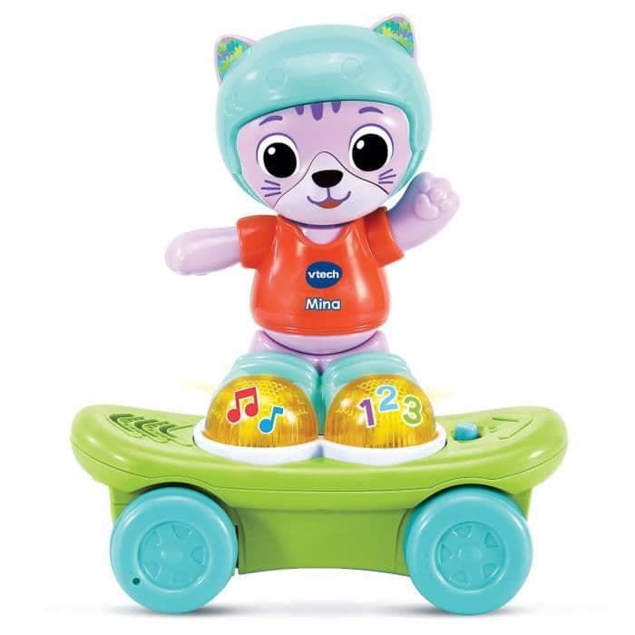 Jouet interactif - VTECH BABY - Mina, mon Chat Rouli'golo - Skateboard - Mixte - 12 mois+