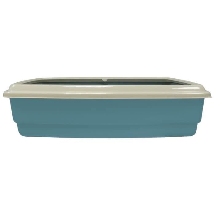 AIME Bac a litiere avec rebord 54 x 40 x 14 cm + Pelle - Pour chat