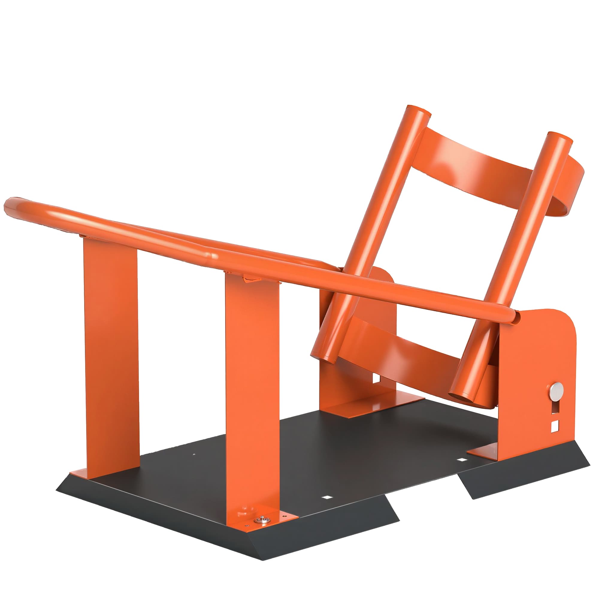HOMCOM Support de moto pour roues avant 38,1-53,34 cm, 381-533,4 mm, béquille réglable 816,5 kg de capacité Orange