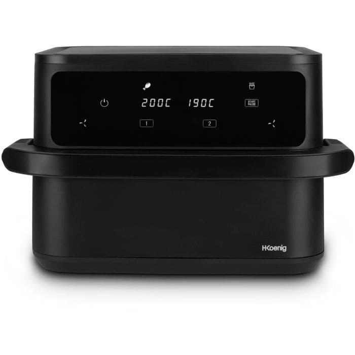 Friteuse sans huile HKoeNIG - FRY960 - Capacité 10L convertible 2 x 5L - 8 programmes de cuisson - 2400W