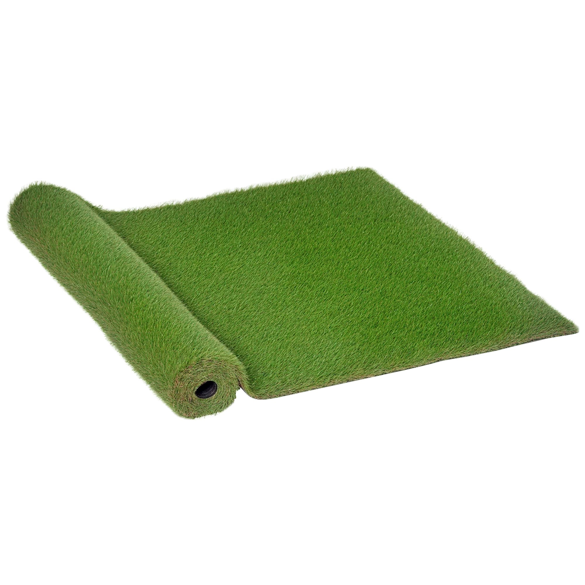 Outsunny Gazon synthétique Artificiel Moquette extérieure intérieure 3L x 1l m Herbes Hautes denses 2,5 cm Vert