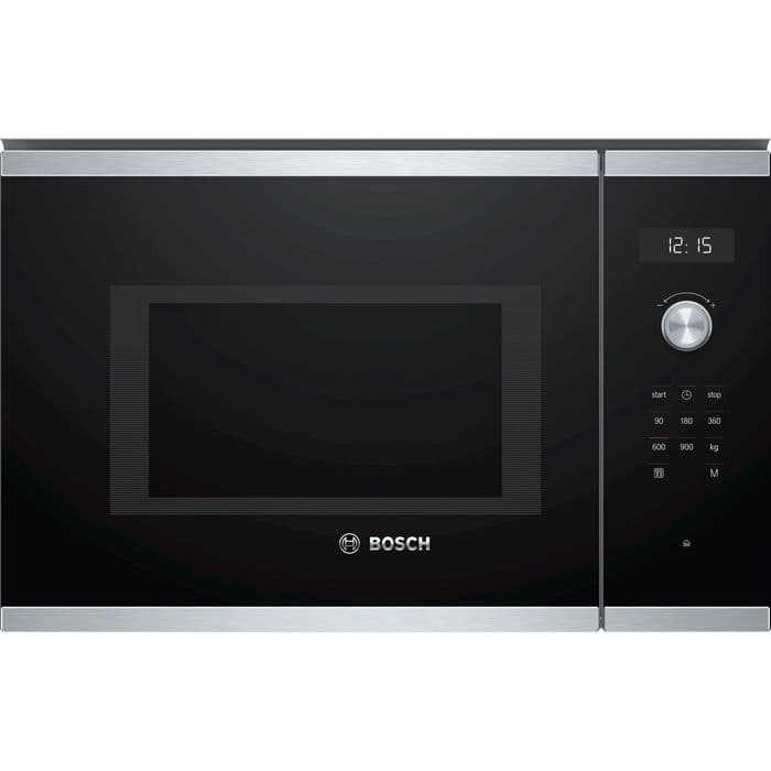 Micro-ondes encastrable - BOSCH Série 6 - BFL554MS0 - Noir / Inox - 59,4 x 38,8 x 38,3 cm