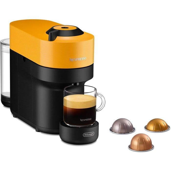 Machine a café a capsules - DELONGHI - ENV90.Y - Nespresso Vertuo Pop - Jaune