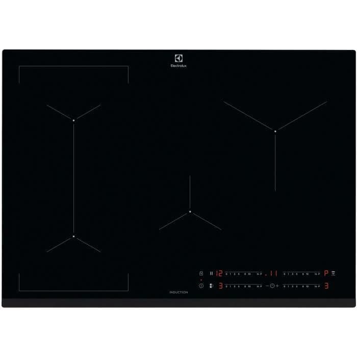 Plaque a induction - ELECTROLUX - 4 foyers - 71 x 52 cm - EIV734 - Noir