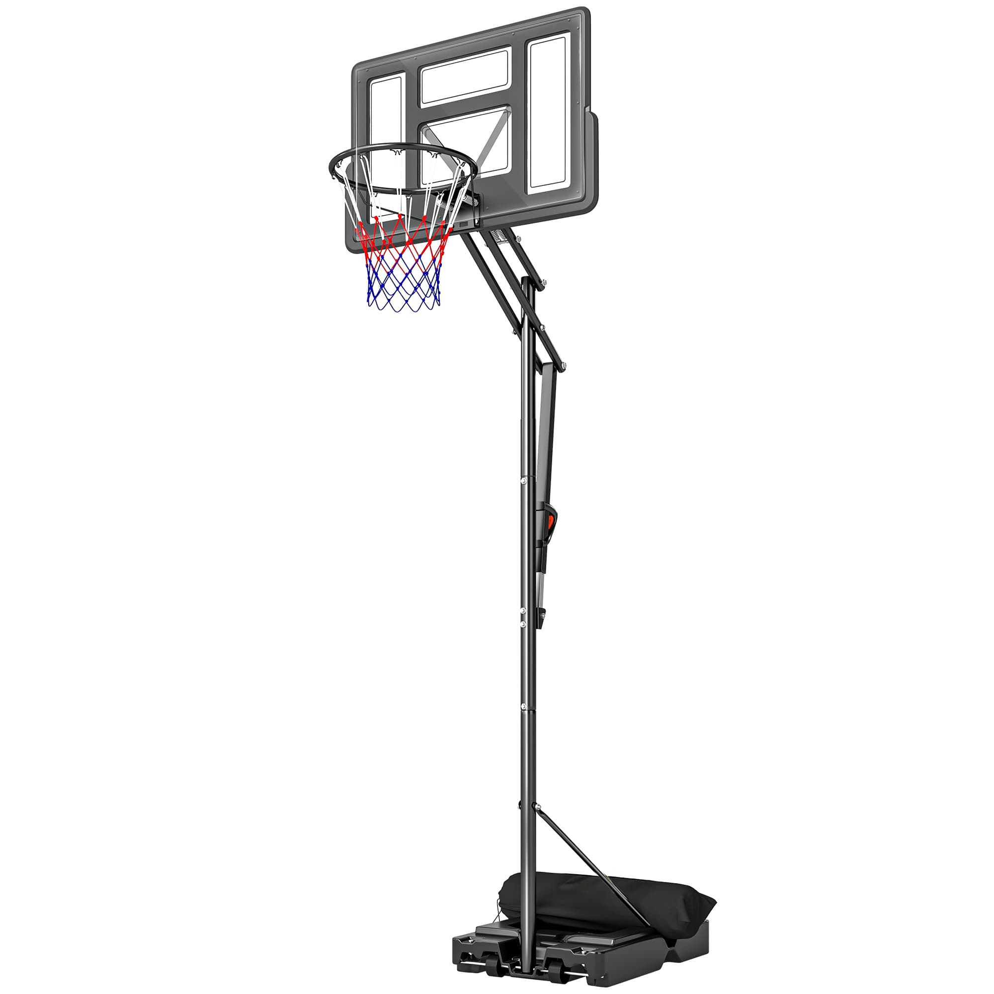SPORTNOW Panier de Basket Panier de Basket Réglable 235-305cm Incassable Noir