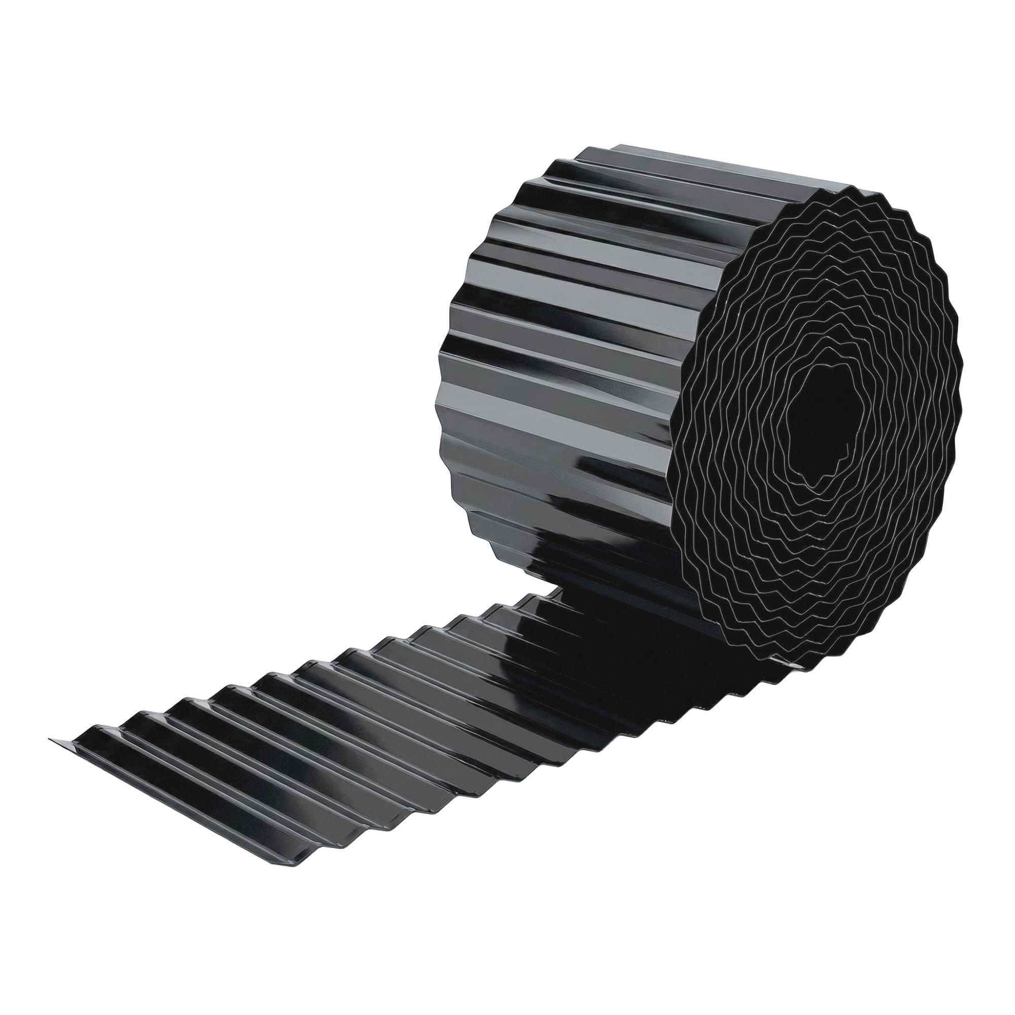 Outsunny Bordure de Jardin Métallique 650x20 cm en Acier Galvanisé Résistante pour Potager Patio Terrasse Gazon Gris foncé