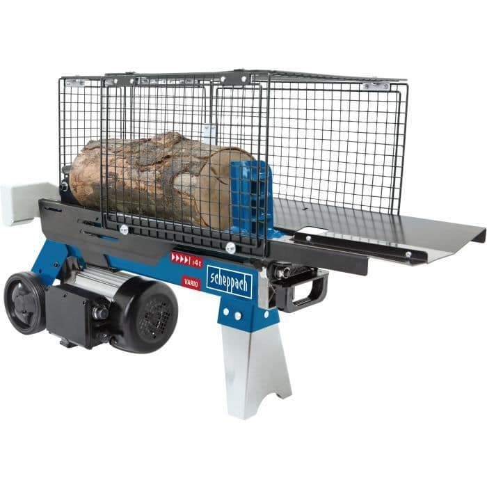 Fendeur de bûches électrique horizontal HL460 - 4T 1500W SCHEPPACH - Noir et bleu - 37 cm Ø 25 cm