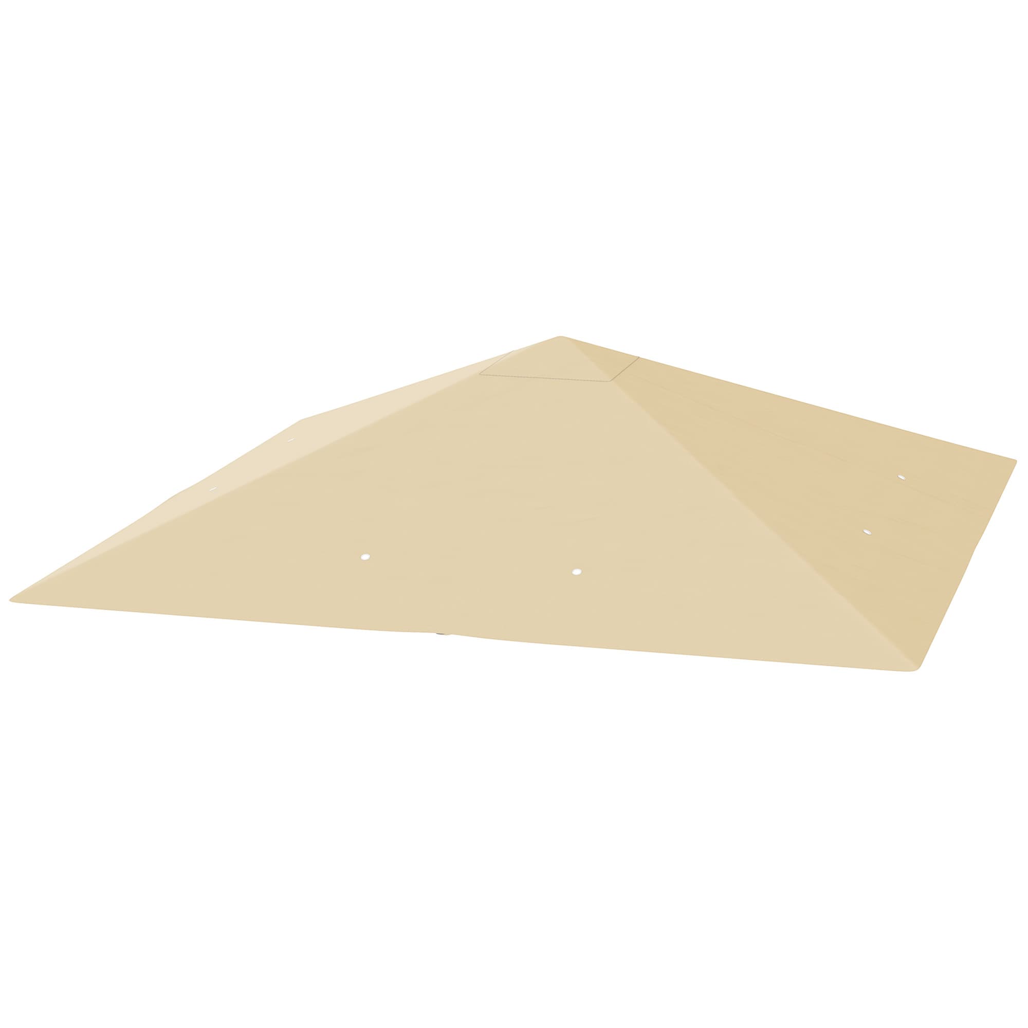Outsunny Housse de remplacement pour pavillon 3 x 3 m déperlante, protection solaire UPF30+, housse de rechange tissu Oxford, 370 g/m2, Beige