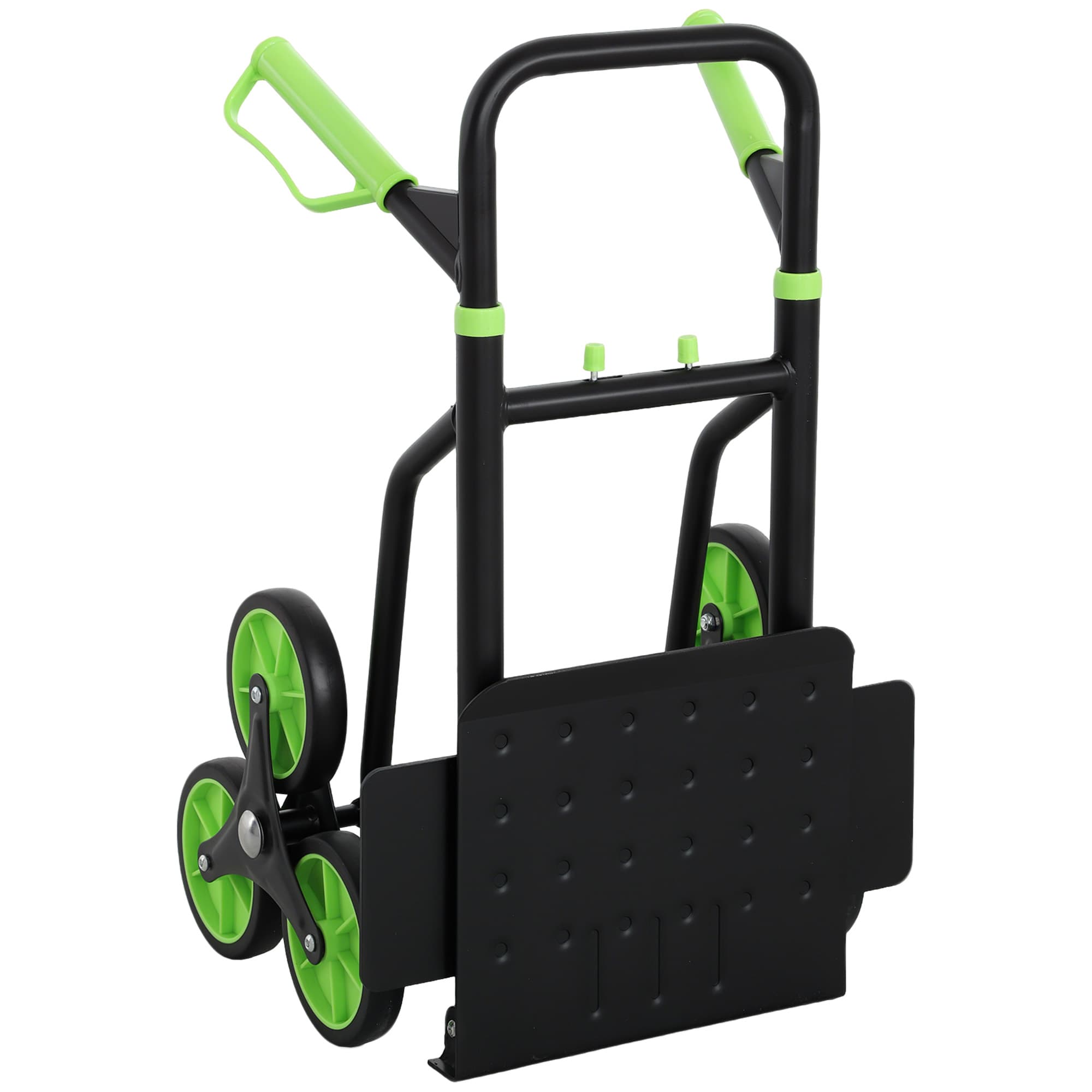 DURHAND Chariot monte-escaliers pliable chariot de transport avec cadre en acier max. 120kg