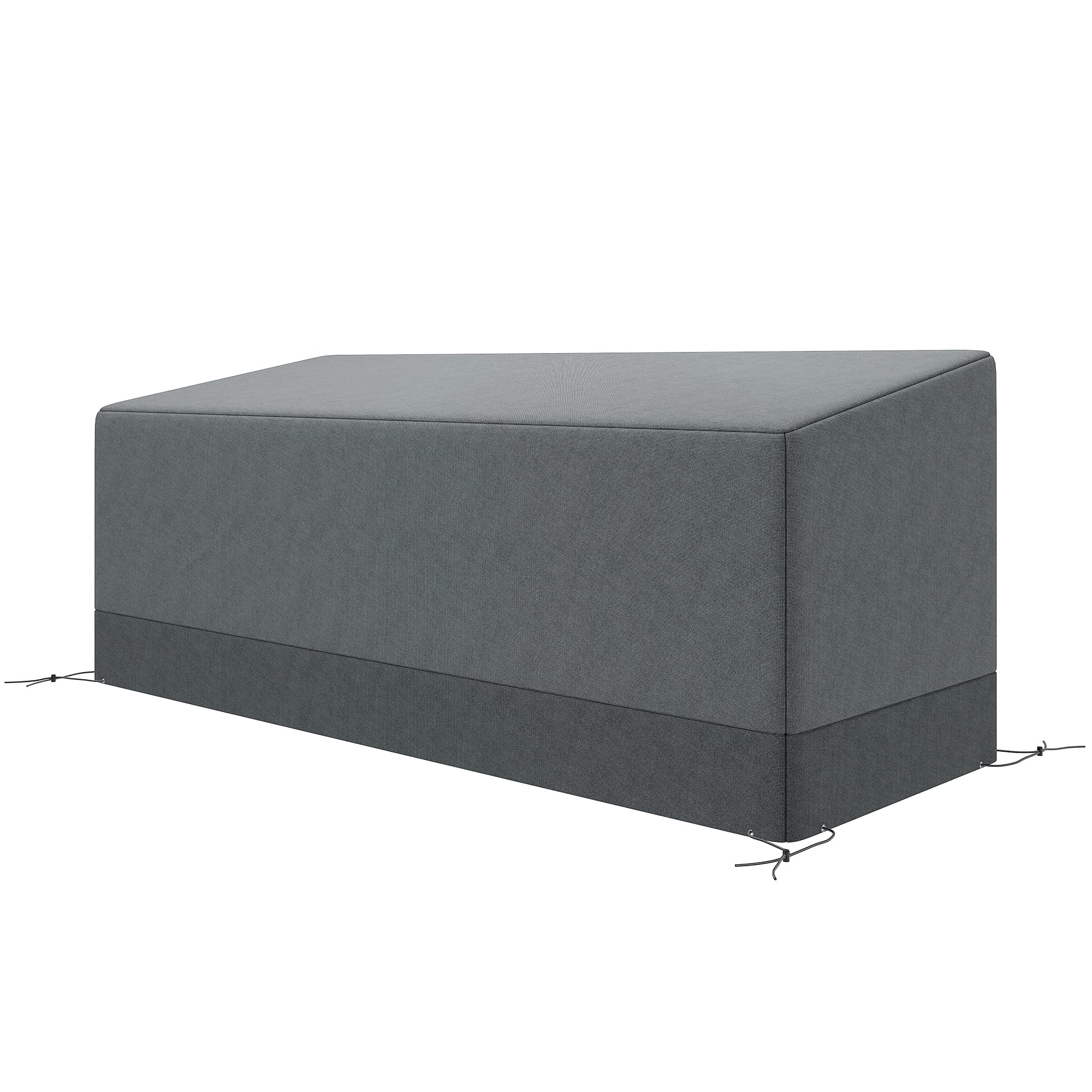 Outsunny Housse de protection pour meubles de jardin - Hivernale, Imperméable, Anti-UV, Tissu Oxford 600D 190,5 x 72 x 76cm Gris clair
