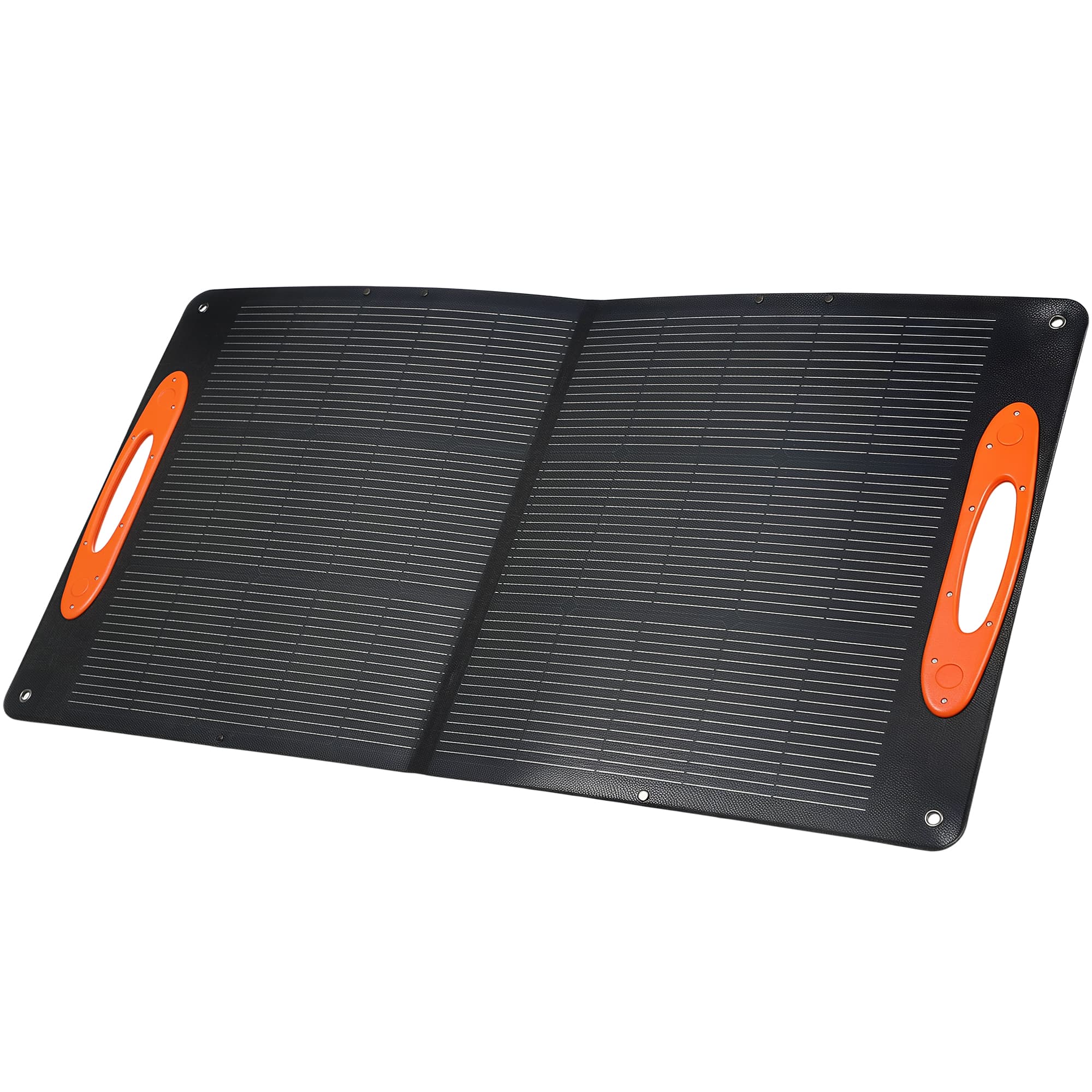 HOMCOM Chargeur Solaire 100W Pliable avec Ports USB-A et USB-C pour Recharge Rapide, IP67, Noir