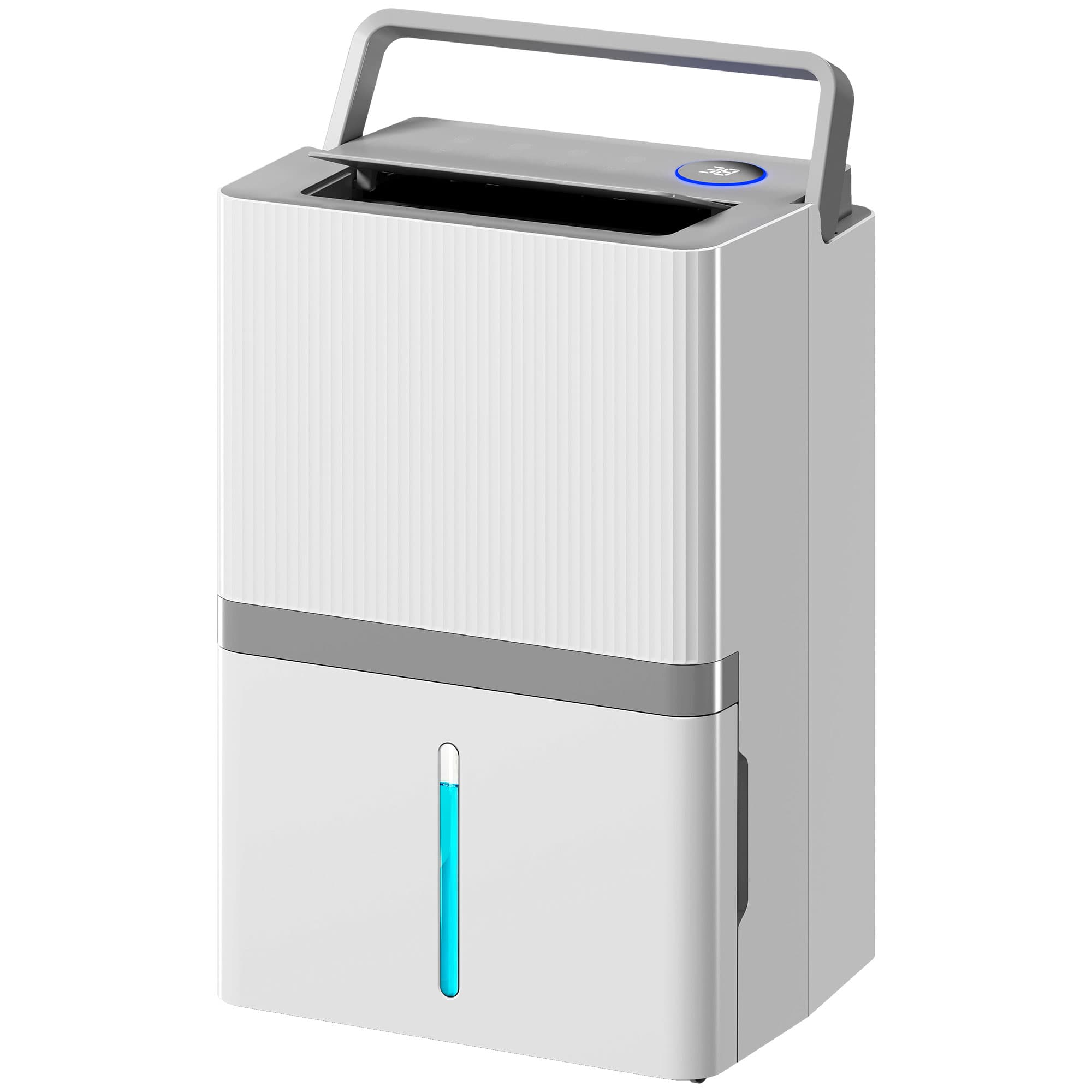 HOMCOM Déshumidificateur 35 L/jour pour 40-90 m2 Indicateur d'humidité Réservoir 5,5 L Drainage continu Minuteur 24 h