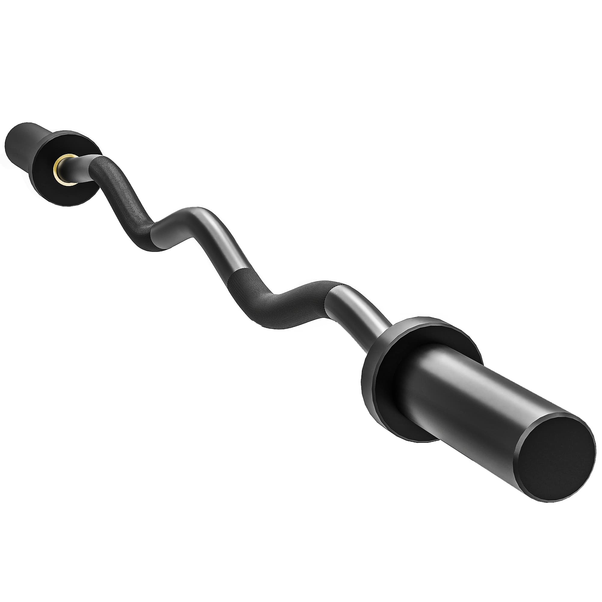 SPORTNOW Barre olympique, barre d'haltérophilie, manchons 5 cm, acier, capacité 100 kg, Noir