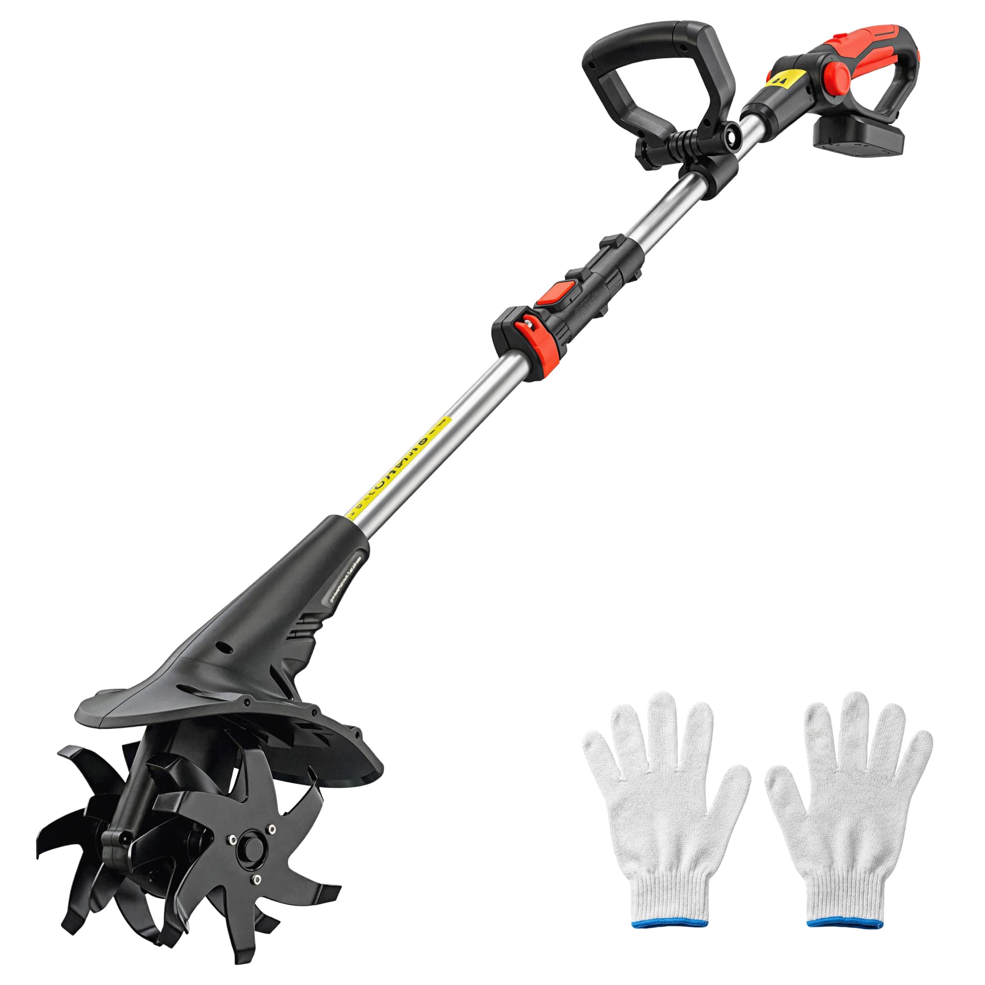 Outsunny Motobineuse de jardin, largeur 20 cm, profondeur 18 cm (Batterie et chargeur exclus)