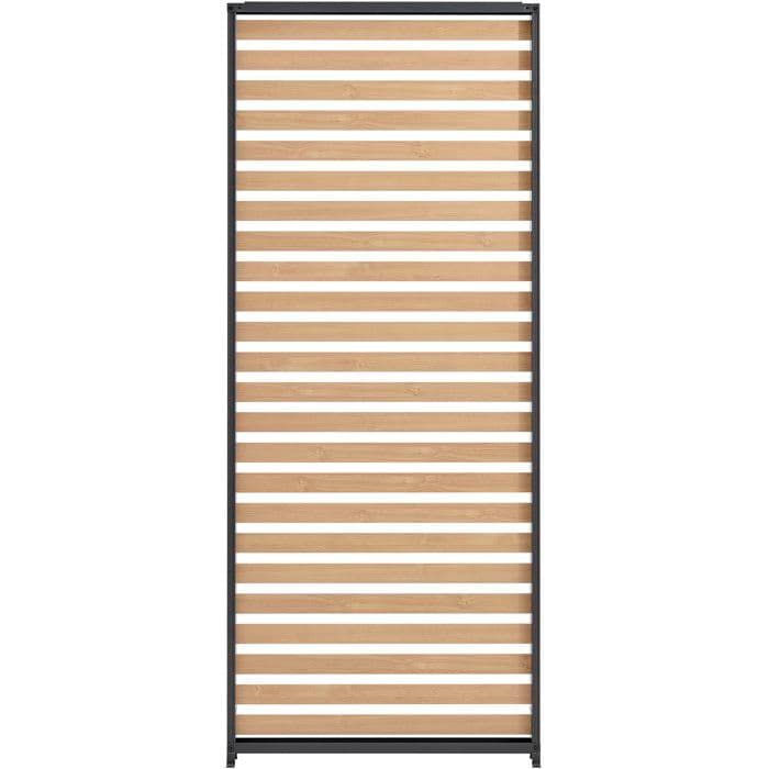 Persienne pour pergola - Aluminium - Gris et naturel - 229 x 93 cm