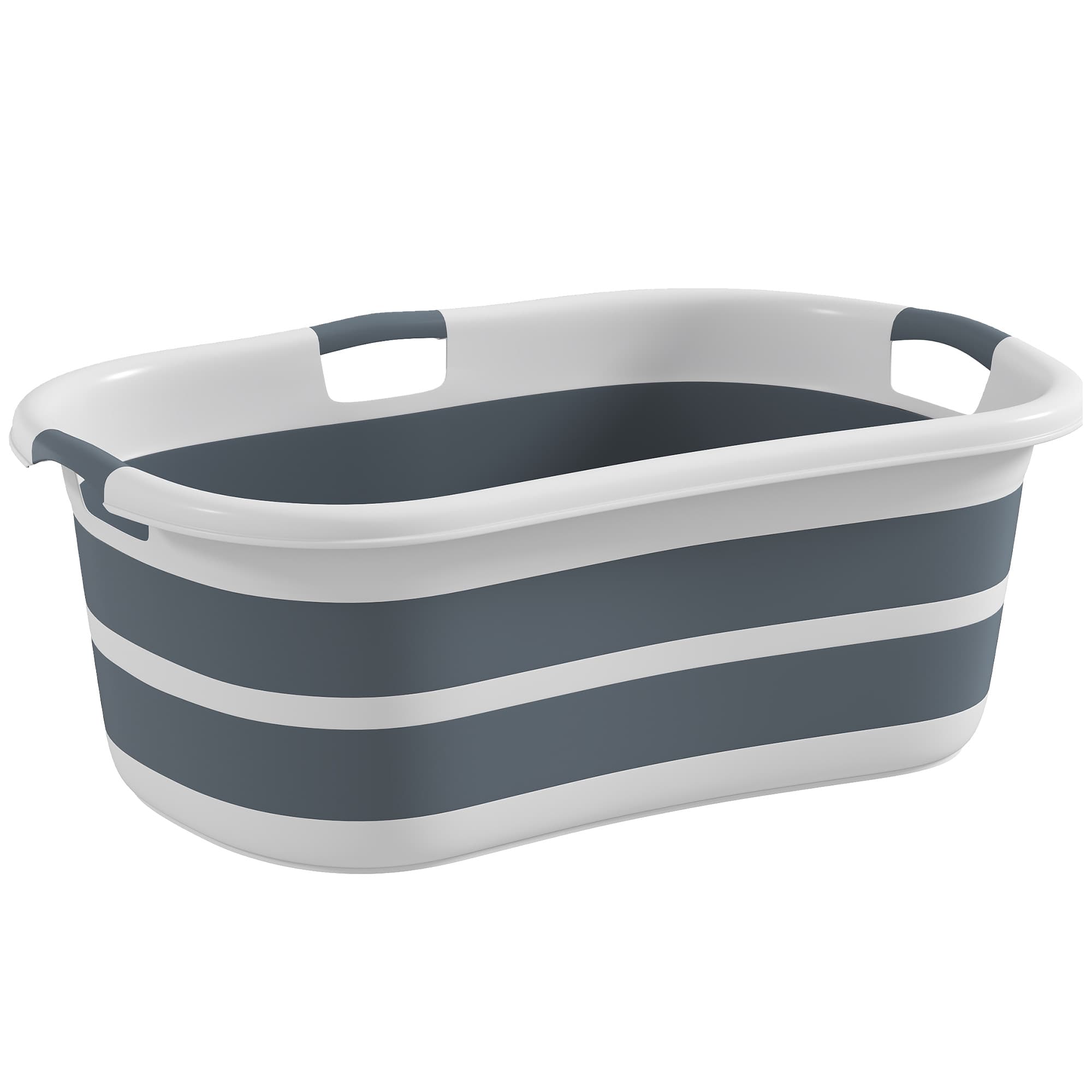 PawHut Baignoire pour Chien, Baignoire Pliable et Portable avec Trou de Drainage, pour Petits Chiens et Chiots, Gris