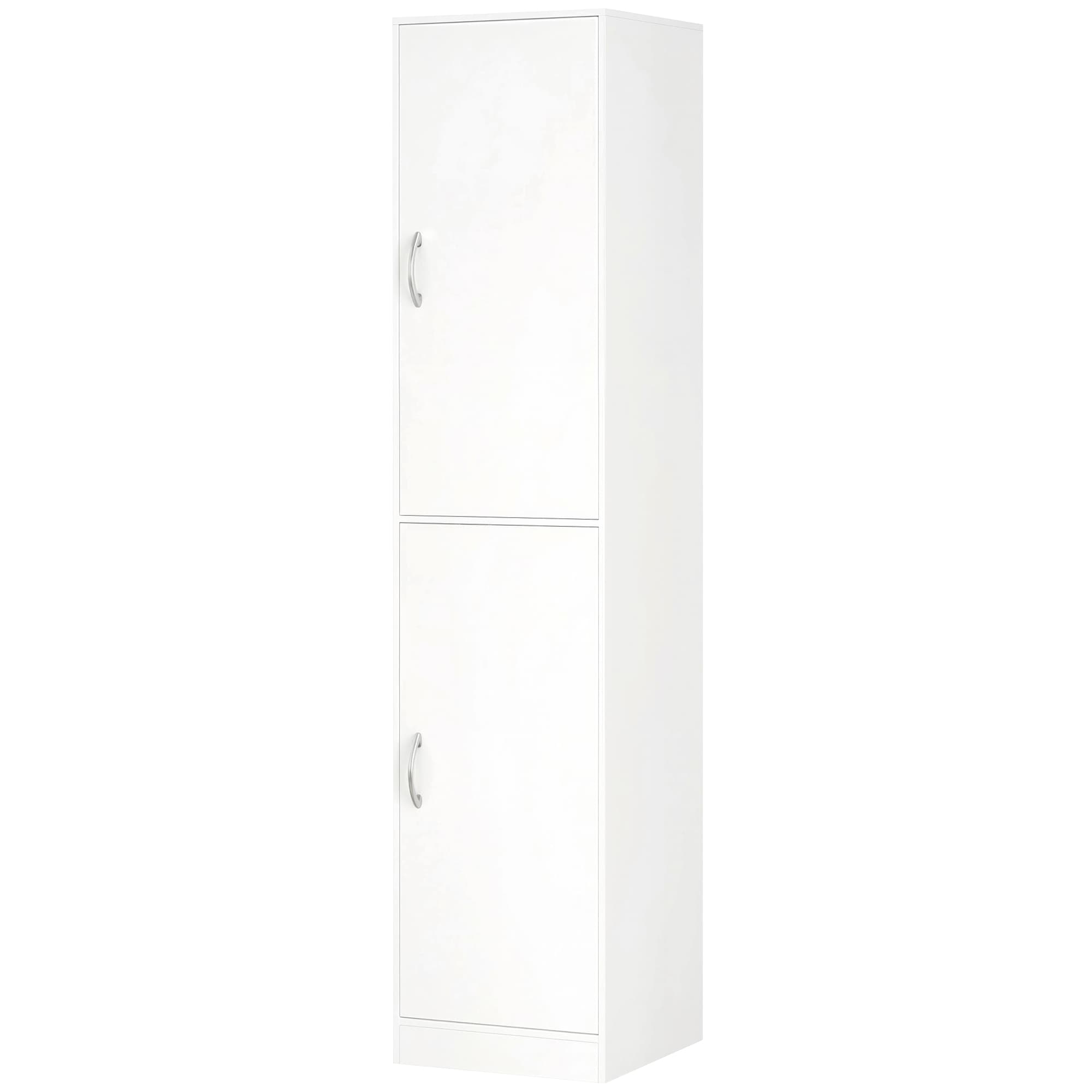 HOMCOM Bibliothèque 180 cm de haut, étagère moderne 5 niveaux avec étagères réglables, armoire de rangement autoportante, Blanc