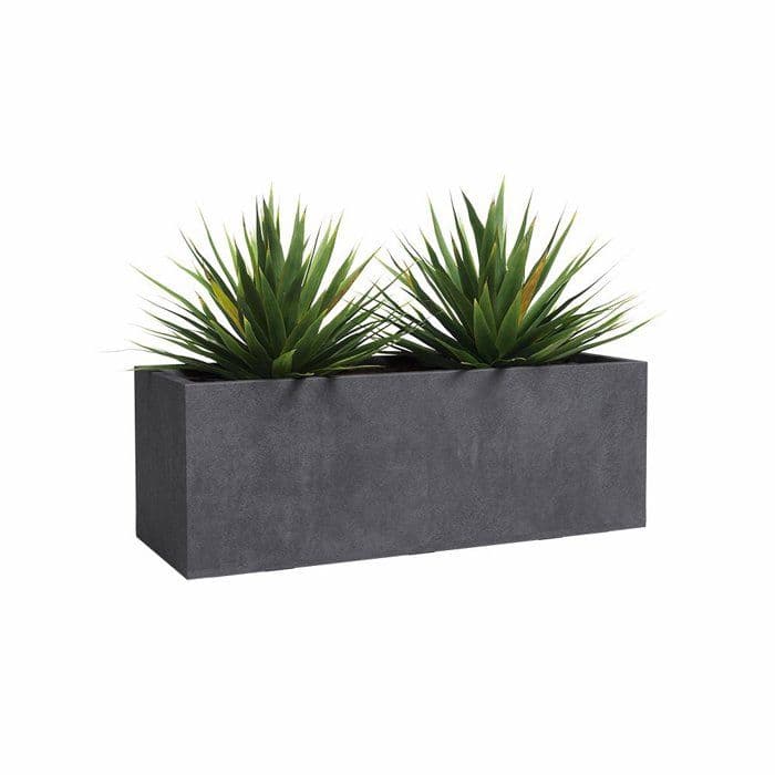 Jardiniere SYDNEY - Plastique - Anthracite - Rectangulaire - 99.5x39.5x43 cm - 98 L - ARTEVASI