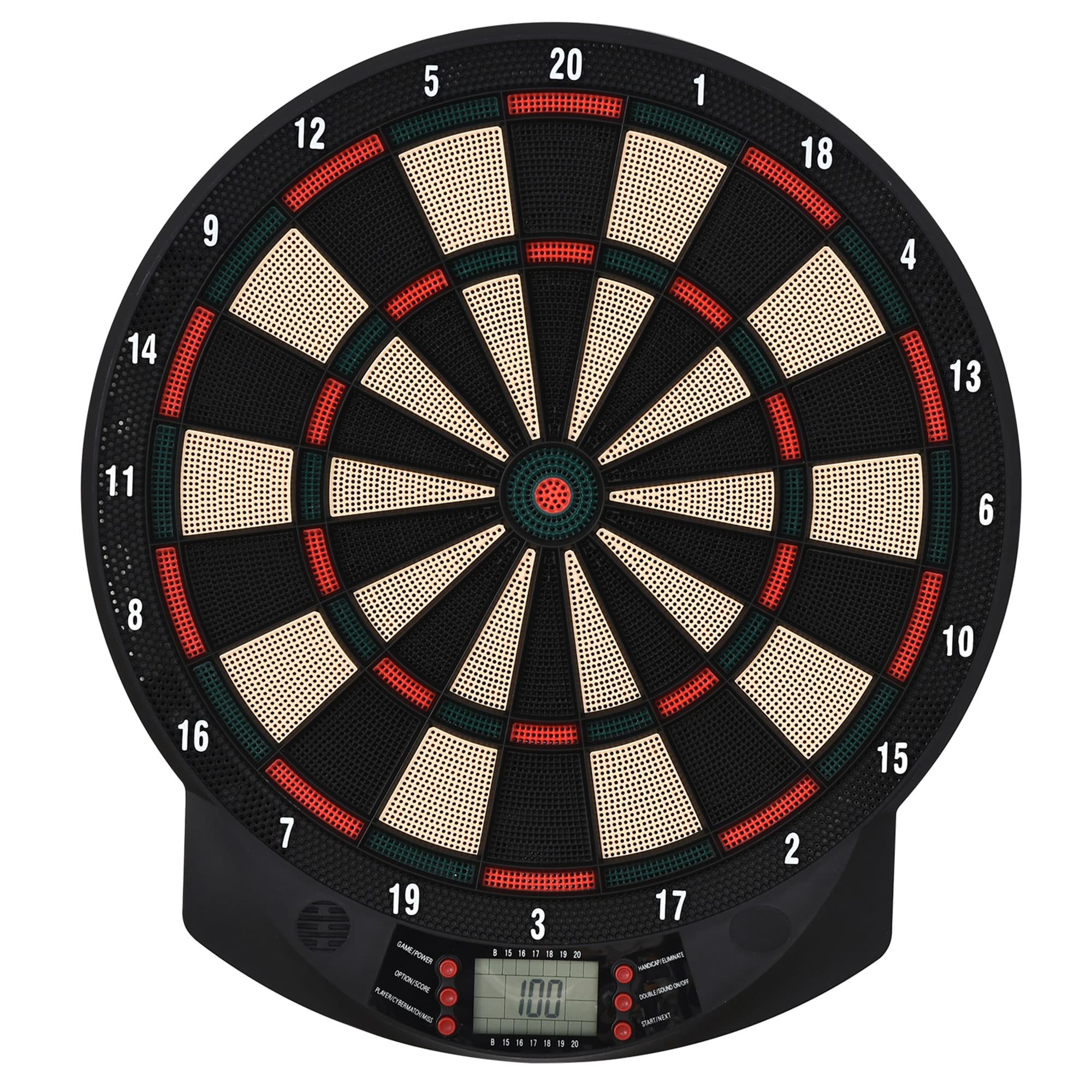 HOMCOM Jeu de Fléchette 26 Jeux et 185 Options 8 Joueurs Maximum avec Écran LCD en PP 39 5 x 2 2 x 44 cm Noir Orange Foncé aosom france