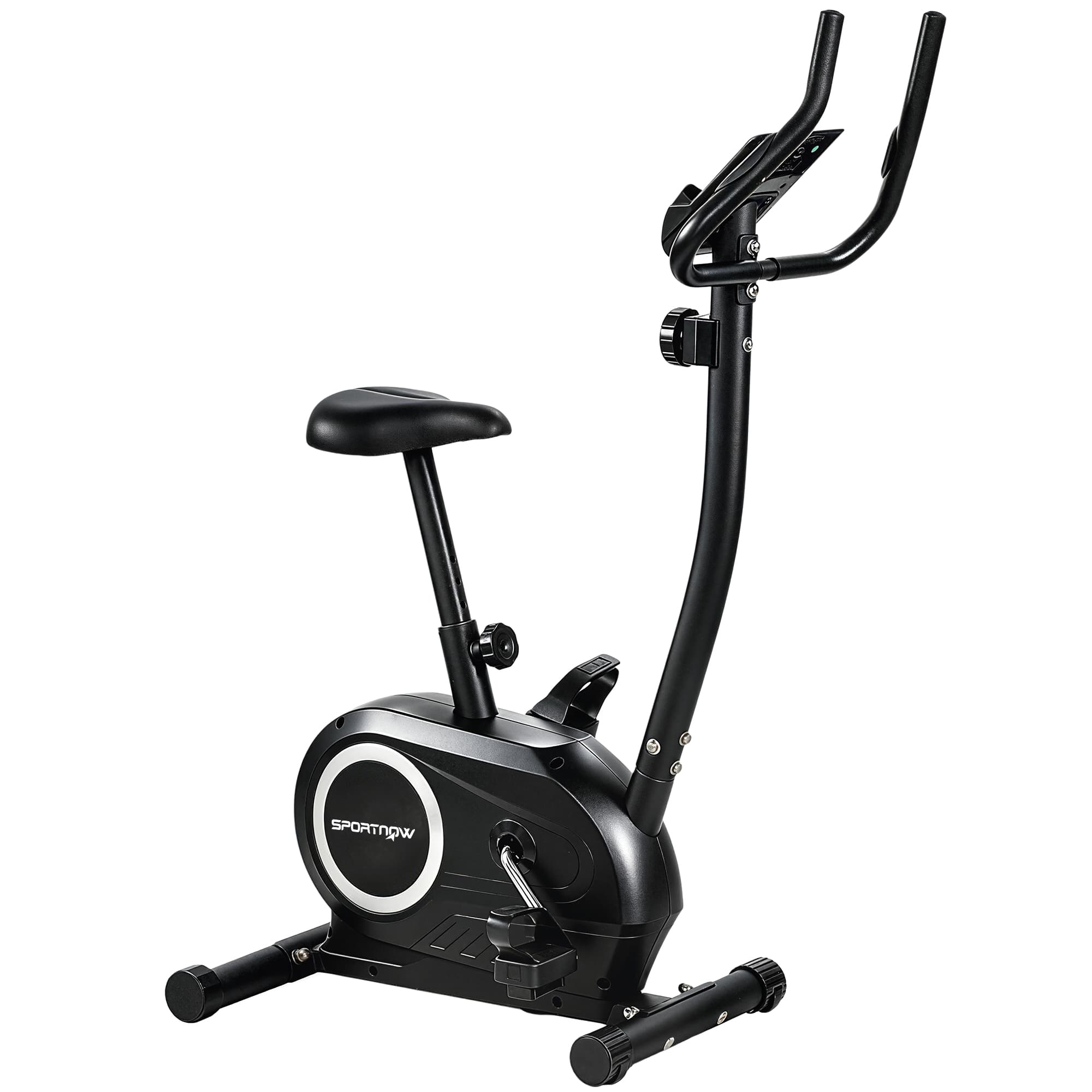 SPORTNOW Vélo d'appartement Bluetooth, App, Silencieux, 8 Niveaux Résistance Magnétique pour Maison.